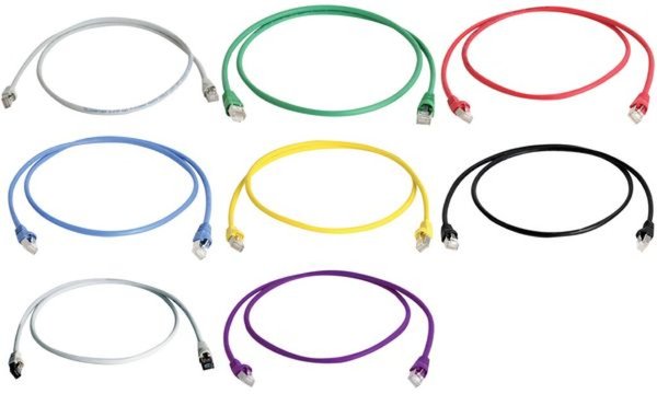 Image TELEGÄRTNER Patchkabel grün CAT.7 S-FTP 2,0m LSZH
