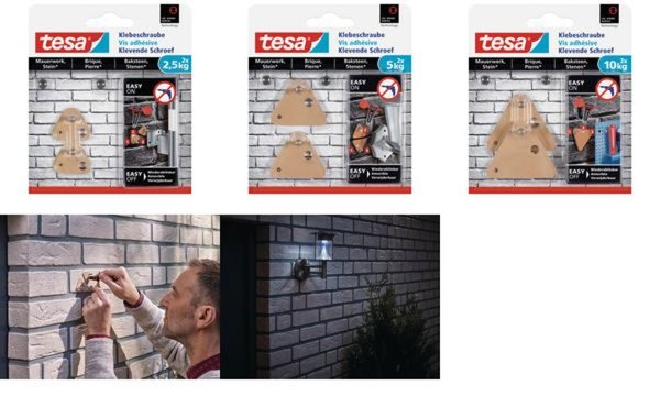 Image TESA 77904-00000 - Universal hook - Beige - Klebestreifen - Mauerziegel - Innen