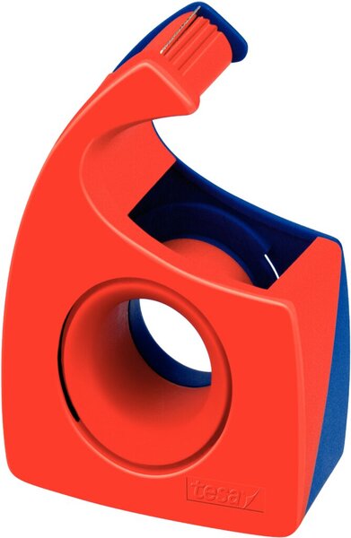 Image TESA Easy Cut Handabroller bis 10m 19mm rot-blau, leer
