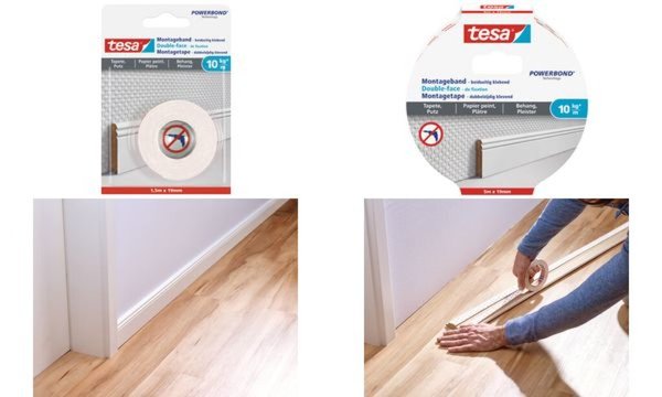 Image TESA Montageband tesa tesa® POWERBOND Weiß (L x B) 5000 mm x 19 mm Inhalt: 1 Ro