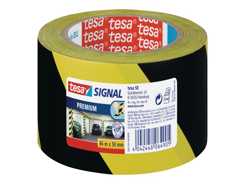 Image TESA Signal Markierungs- und Warnklebeband gelb/schwarz