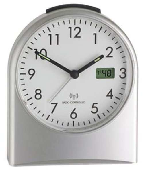 Image TFA-DOSTMANN Funk-Wecker Schwarz (98.1040.01)