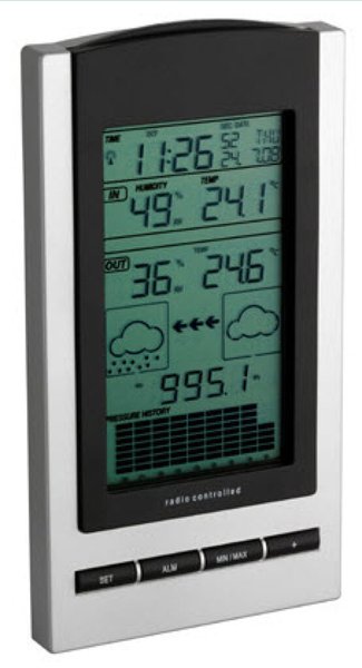 Image TFA 35.1083 Wetterstation silber/schwarz