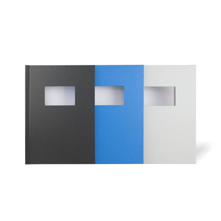 Image THERMAL HARD COVER A4 PORTRAIT 40 WRAPPED WINDOW, für bis 40 Blätter, Farbe: Azur / Blau, Pack mit 10 Stück