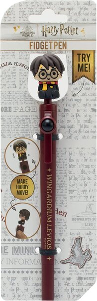 Image BlueSky Kugelschreiber Harry Potter - Fidget Pen inkl. Sammelfigur rot Schreibfarbe schwarz, 1 St.