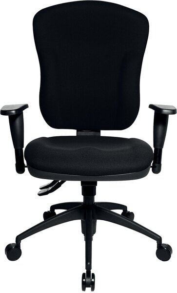 Image Drehstuhl Wellpoint 30, mit Armlehne schwarz/schwarz Rollen f. Teppichböden