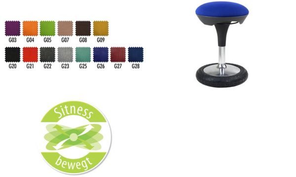 Image TOPSTAR Hocker "Sitness 50,80cm (20"), apfelgrün (100% Polyolefin) Sitzhöhenver