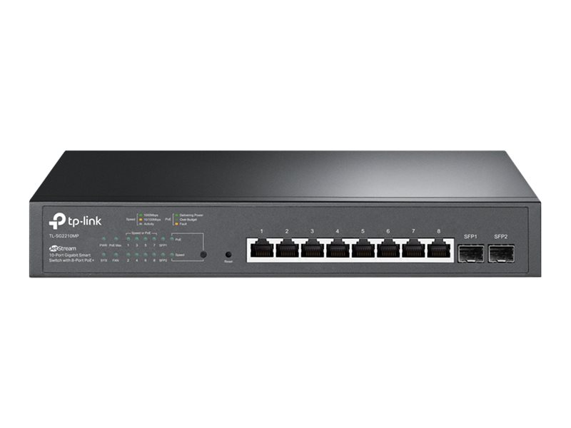 Image TP-LINK JetStream 10-Port Gigabit Smart Switch with 8-Port PoE+