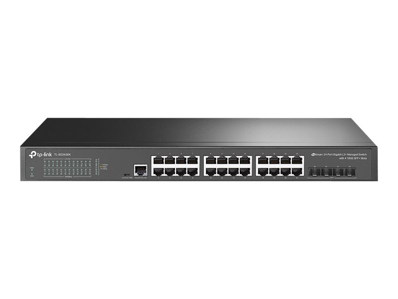 Image TP-LINK JetStream 24-Port Gigabit L2+ Managed Switch with 4 10GE SFP+ Slots