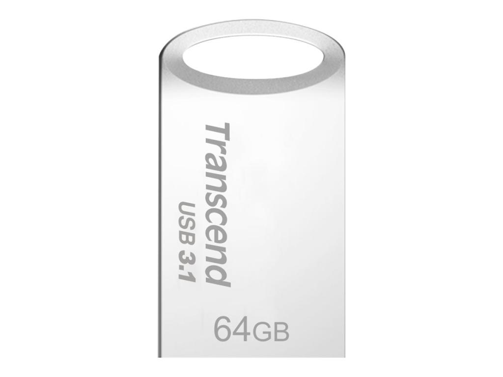 Image TRANSCEND 64GB JETFLASH710 SILVERUSB 3.0