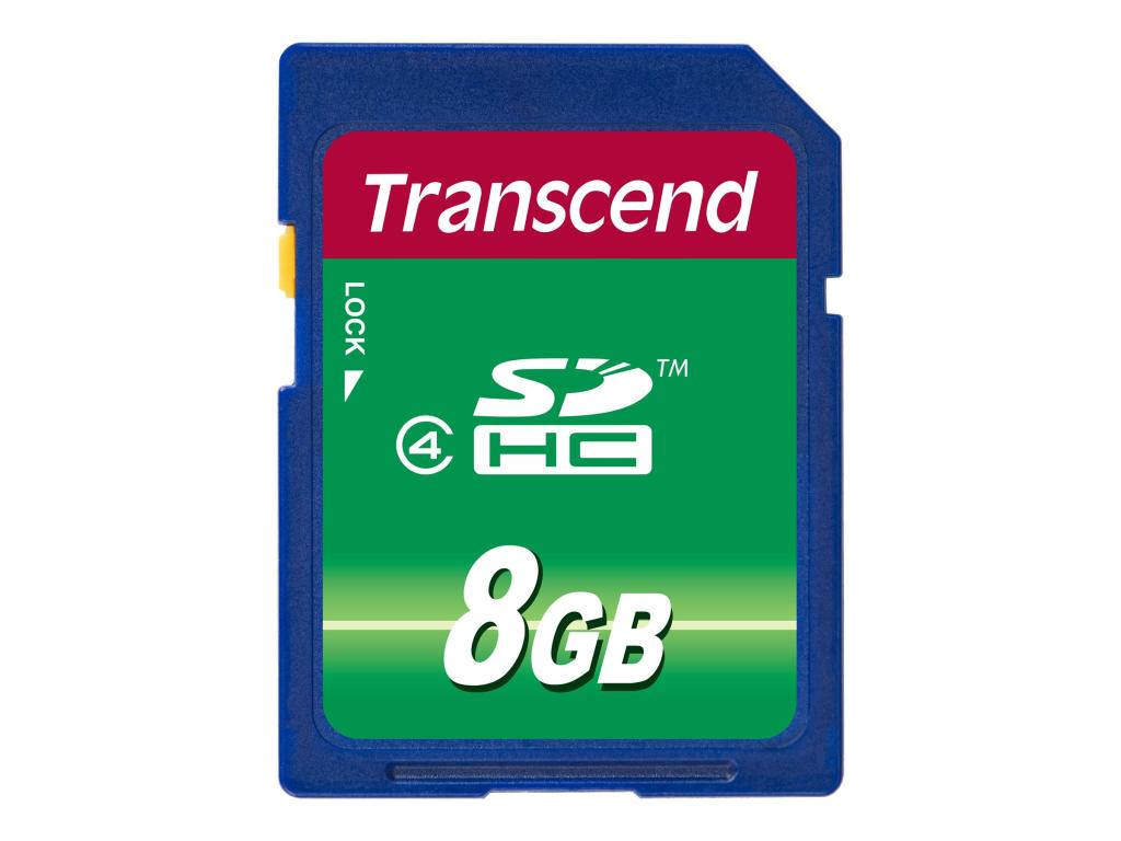 Image TRANSCEND SDHC CARD 8GB (CLASS 4) MLC