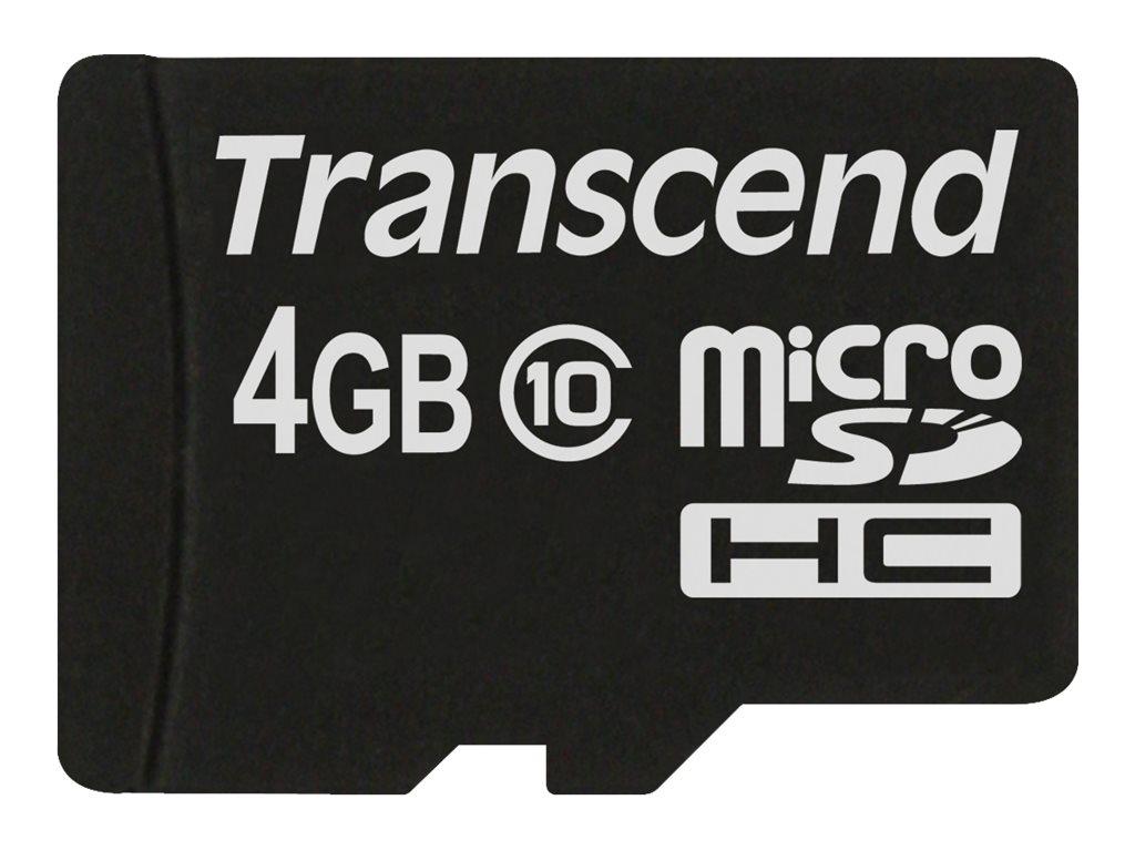 Image TRANSCEND SDHC CARD MICRO 4GB CLASS 10