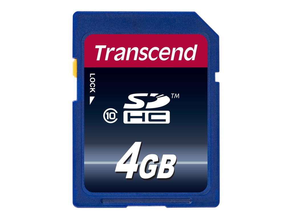 Image TRANSCEND Speicherkarte SD 4GB SDHC Class 10