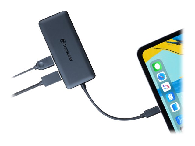 Image TRANSCEND TS-HUB5C USB 2.0-Hub mit eingebautem SD-Kartenleser, mit USB-C Stecke