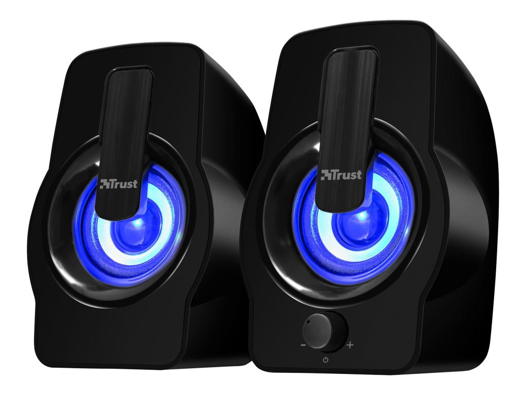Image TRUST Gemi RGB 2.0 2.0 PC-Lautsprecher Kabelgebunden 12 W Schwarz