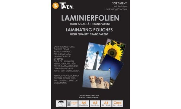 Image TWEN Laminierfolientaschen-Set, glä nzend, sortiert (5216506)