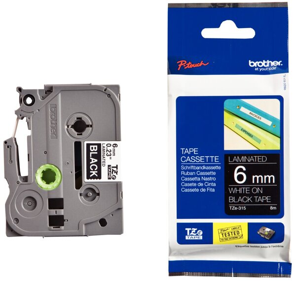 Image TZE-315 LAMINATED TAPE 6mm 8m