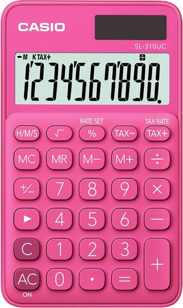 Image Taschenrechner SL 310UC, pink, 8-stelliges extra großes Display