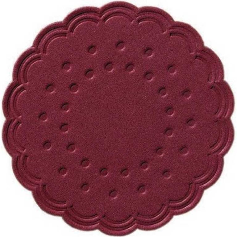 Image Tassendeckchen, Zelltuch-Untersetzer Ø 7,5 cm, 9-lagig, Bordeaux | 750 Stück >>Abverkauf, dann Artikel ||16269|| verwenden
