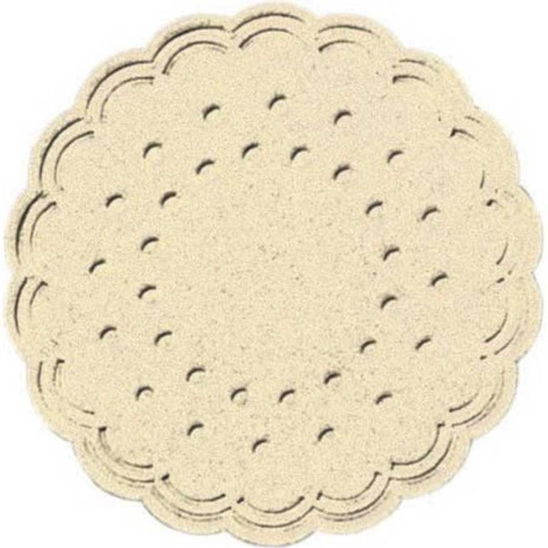 Image Tassendeckchen, Zelltuch-Untersetzer Ø 7,5 cm, 8-lagig, Cream | 250 Stück 
