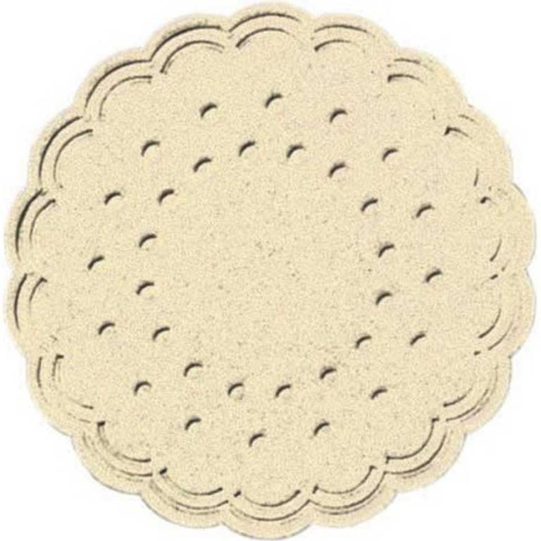 Image Tassendeckchen, Zelltuch-Untersetzer Ø 7,5 cm, 8-lagig, Cream | 250 Stück