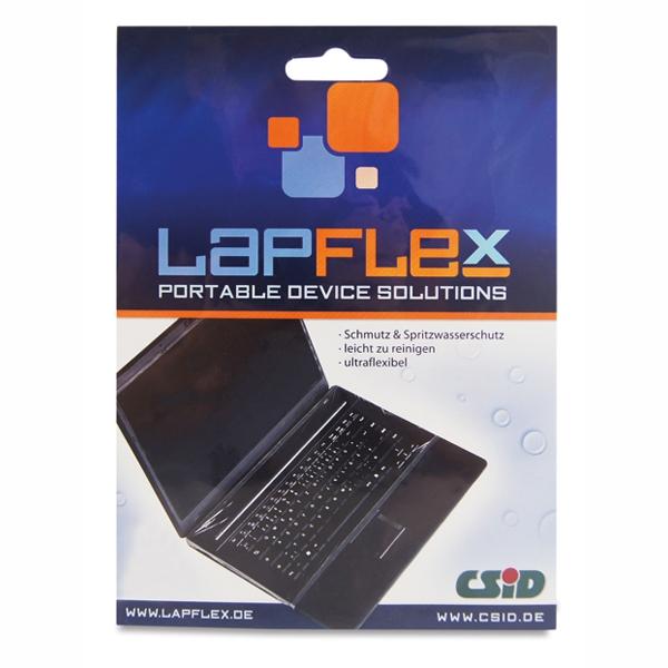 Image Tastaturschutz Lapflex | Größe M <br>Schutzfolie zum Schutz vor Verschmutzungen auf der Tastatur, für eine Displaygröße von 15.4 Zoll bis 16 Zoll geeignet