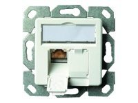 Image Telegärtner Kabelkanal Anschlussdose Alpine weiss Cat6+ reta intern lite Retail