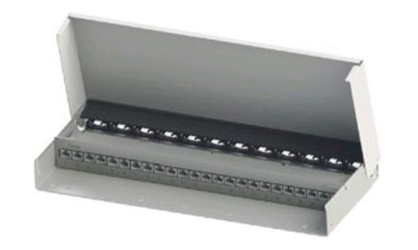 Image Telegärtner MPD24-HS K Cat.6A Verteiler incl. Kabelführung