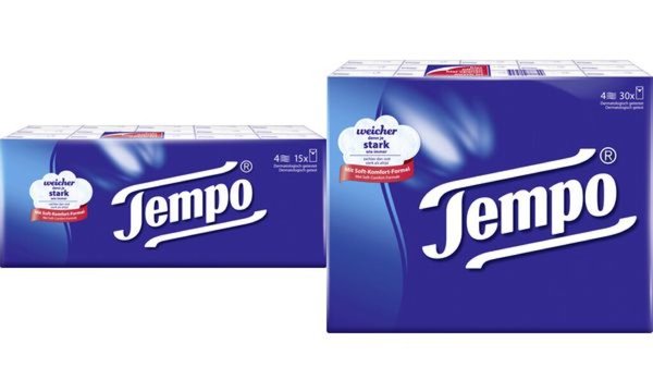 Image Tempo Taschentücher Klassik, 4-lagi g, weiß, 30er Pack (9540067)