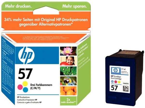 Image Tintenpatrone 57 farbig für Deskjet 450,450CBi,450Ci,450WBT