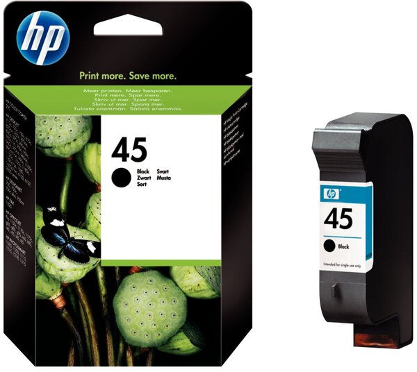 Image Tintenpatrone HP 45 schwarz für HP Deskjet 712c, 722c, 815c, 855c