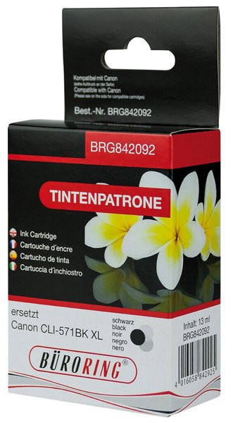Image Tintenpatrone schwarz für Canon, PIXMA MG5750, MG6850, MG7750,