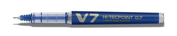 Image Tintenroller Hi-Tecpoint V7, 0,4mm, blau, Kappenmodell, mit Flüssig-
