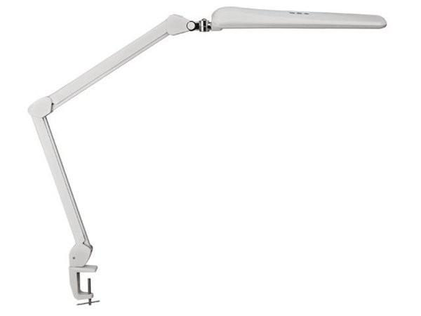 Image Tischleuchte MAULcraft weiß LED-Leuchte Klemmfuß 14W