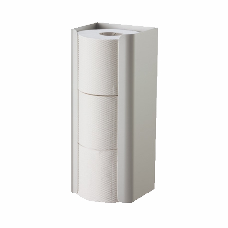 Image Toilettenpapier-Rollen-Ersatzrollenhalter für 3 Rollen | Aluminium eloxiert<br>Reserve-Rollenhalter für WC-Papier-Haushaltsrollen