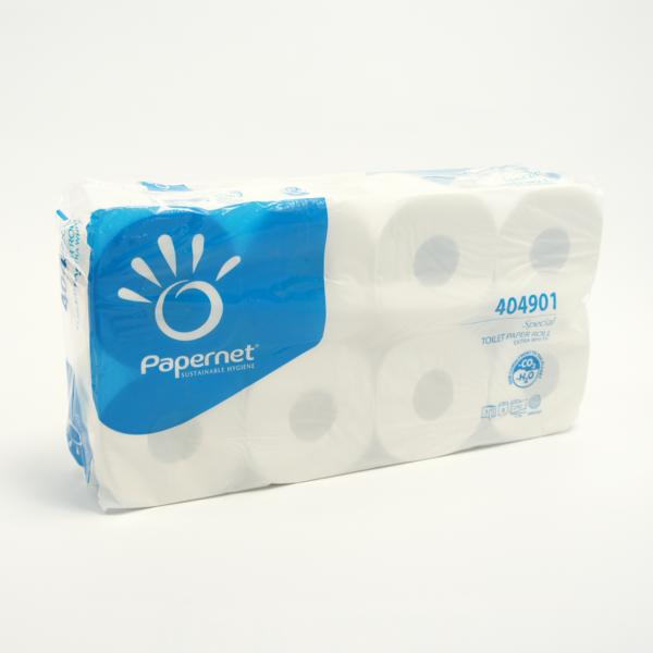 Image Toilettenpapier 3-lagig, 250 Blatt/Rolle, Recycling weiß | 72 Rollen/Sack <br>9 Pack/Sack