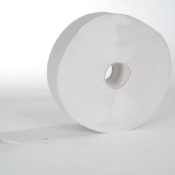 Image Toilettenpapier Großrolle 2-lagig, T-75 weiß, 350 m, perforiert, 1945 Blatt | 6 Rollen/Sackpassend für Spender: ||70117||