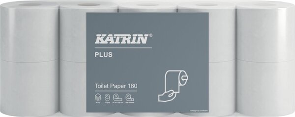 Image Toilettenpapier Plus Toilet 180, 4-lg., 180 Blatt/Rolle, hochweiß