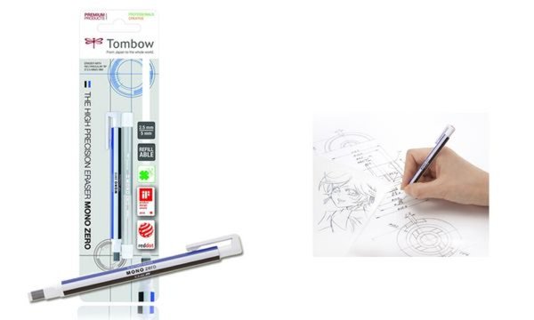 Image Tombow Radierstift MONO zero, eck ige Spitze, Blisterkarte (1230342)