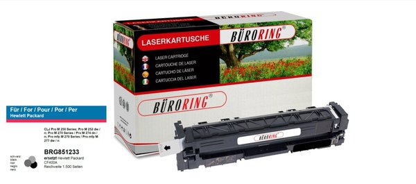 Image Toner Cartridge schwarz, # CF400A für Color LaserJet Pro M252/-270/