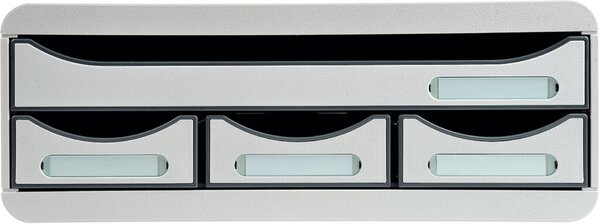 Image Toolbox 3 Schübe schmal und hoch, 1 Schub für A4 Format, lichtgrau,