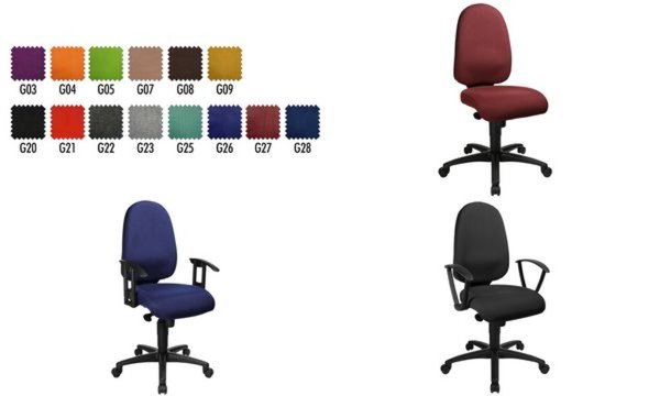 Image Topstar Bürodrehstuhl Syncro Pro 5 , bordeaux (77400086)