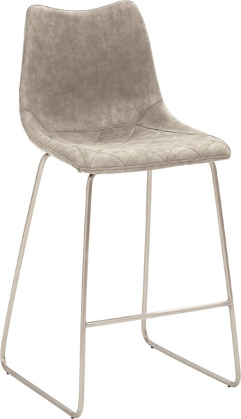 Image Tresenhocker 1175, Kufengestell edelstahl gebürstet, Kunstleder