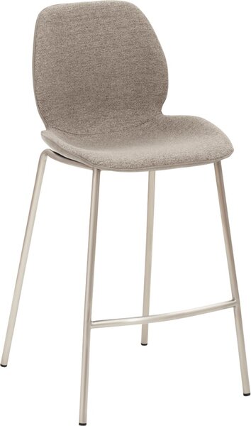 Image Tresenhocker 1176, 4-Fuß-Gestell edelstahl gebürstet, gepolsterte Sitz-