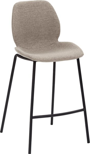 Image Tresenhocker 1176 4Fuß-Gestell schwarz gepolsterte Sitzschale, innen Stoff