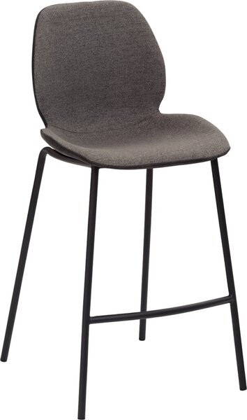 Image Tresenhocker 1176 4Fuß-Gestell schwarz gepolsterte Sitzschale, innen Stoff