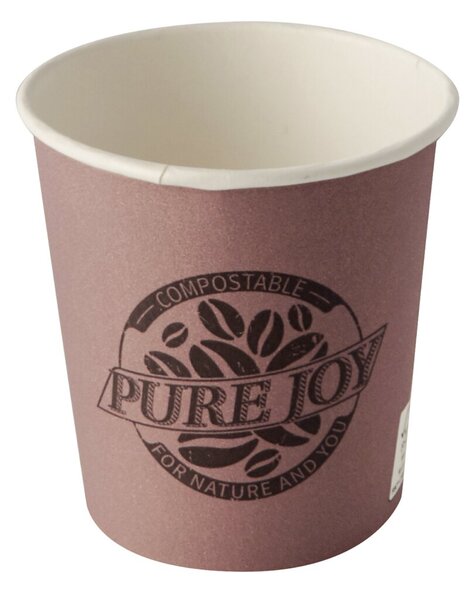 Image Trinkbecher Pappe Pure Joy 0,1l, lila, Ø 6 cm