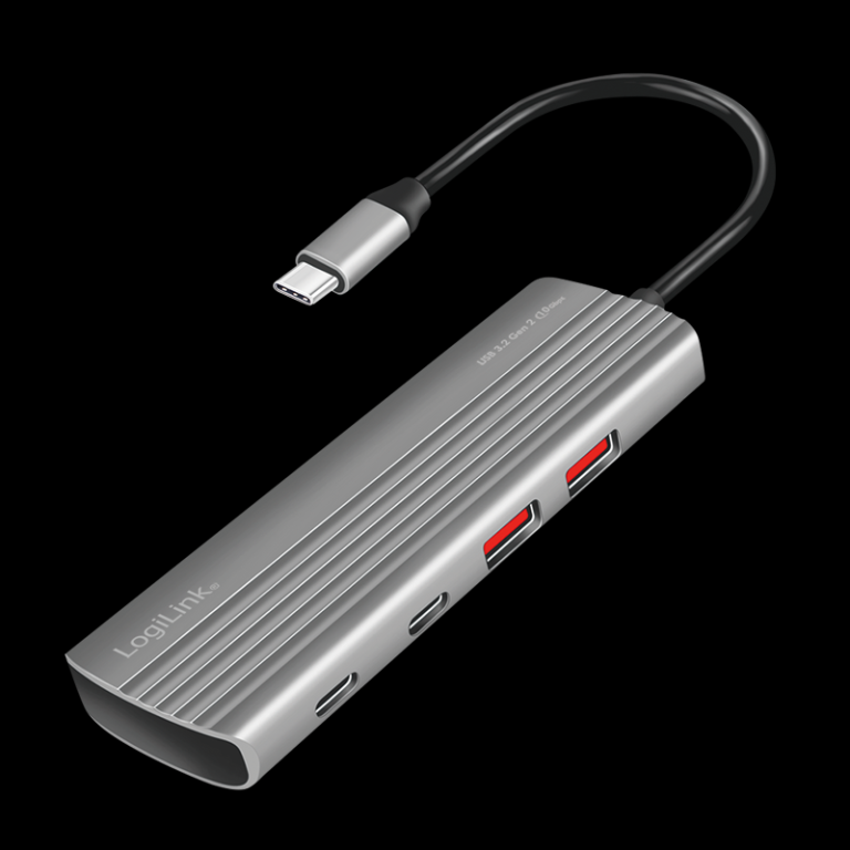 Image LogiLink USB 3.2 Ultra-Slim-Hub, 7-Port, 2x USB-A, 5x USB-C