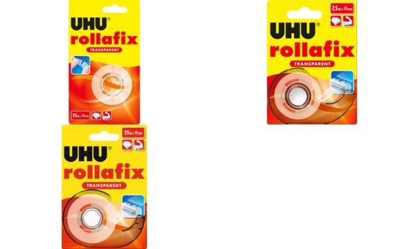 Image UHU Klebefilm rollafix transparent, inkl. Handabroller (5664597)