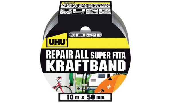 Image UHU Kraftband Repair all, (B)50 mm x (L)10 m, silber (5664567)